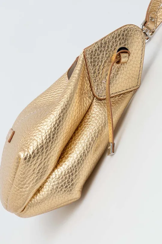 Usnjena torbica Gianni Chiarini Naravno usnje