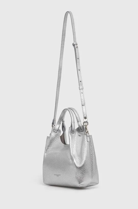 Шкіряна сумочка Gianni Chiarini срібний