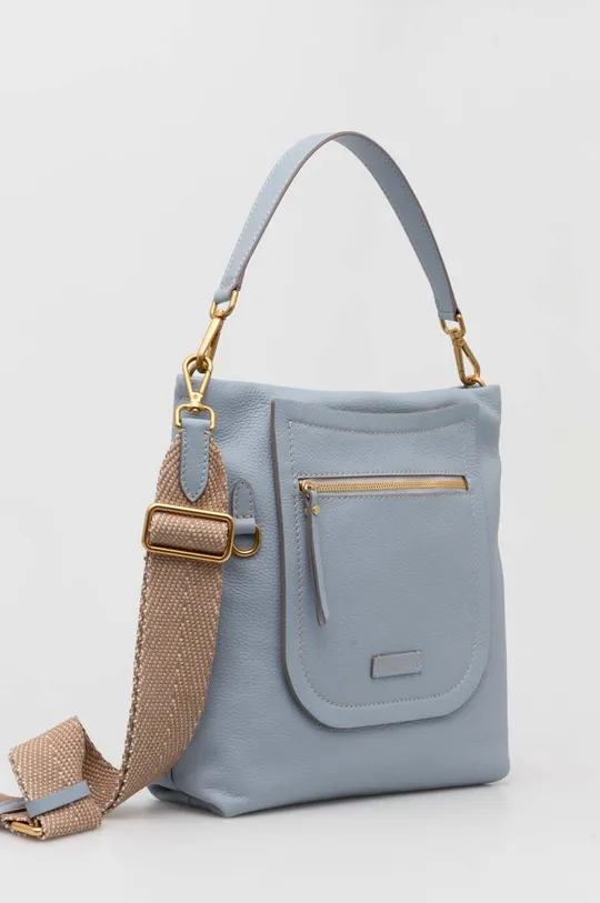 Шкіряна сумочка Gianni Chiarini блакитний