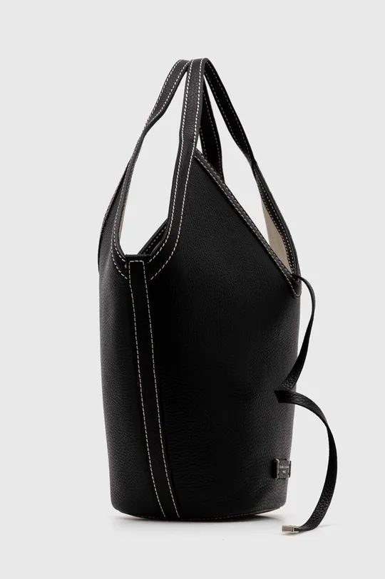 Usnjena torbica Gianni Chiarini črna