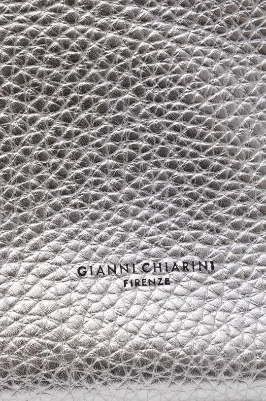 strieborná Kožená kabelka Gianni Chiarini