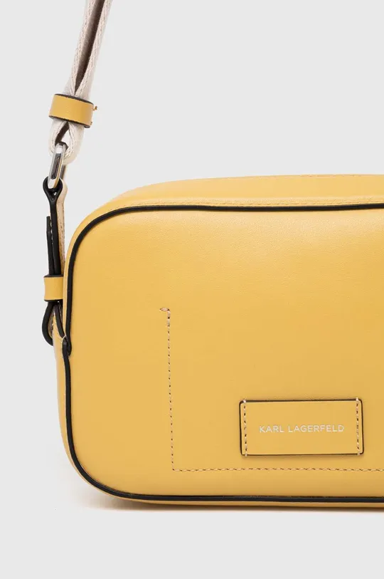 κίτρινο Δερμάτινη τσάντα Karl Lagerfeld