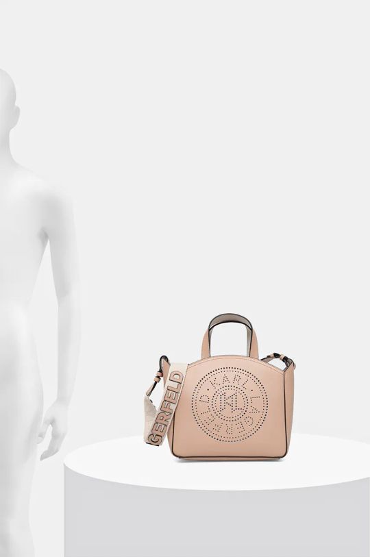 Karl Lagerfeld borsa a mano in pelle 241W3069 rosa