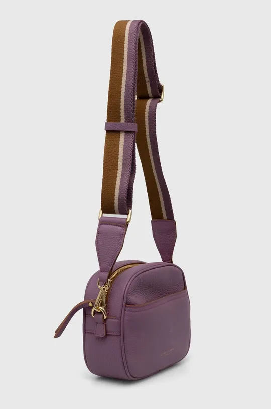 Кожаная сумочка Gianni Chiarini фиолетовой