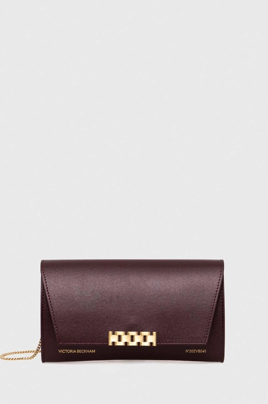 Usnjena torbica Victoria Beckham bordo