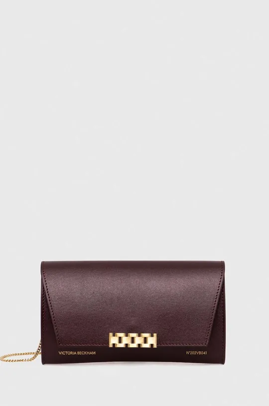 Шкіряна сумочка Victoria Beckham бордо