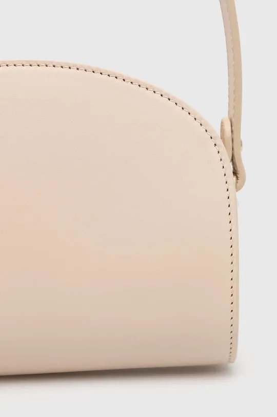 A.P.C. leather handbag sac demi-lune mini Insole: 100% Cotton Main: 100% Natural leather