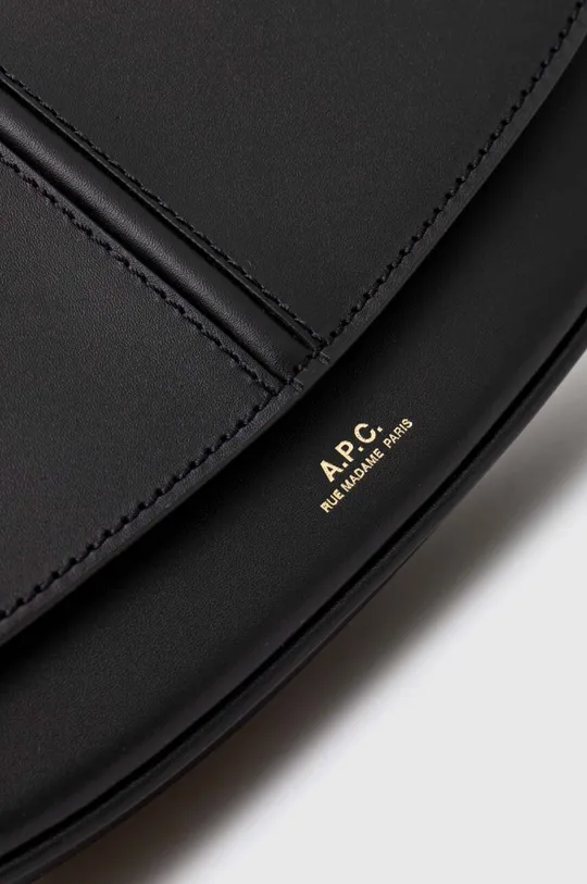 black A.P.C. leather handbag sac betty shoulder
