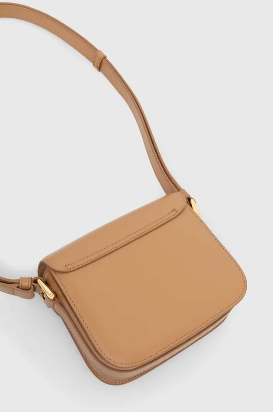 A.P.C. leather handbag sac grace mini Natural leather