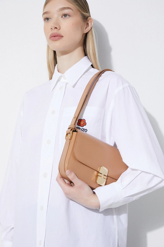 A.P.C. leather handbag sac grace baguette