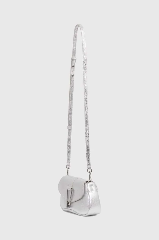 Шкіряна сумочка Coccinelle срібний