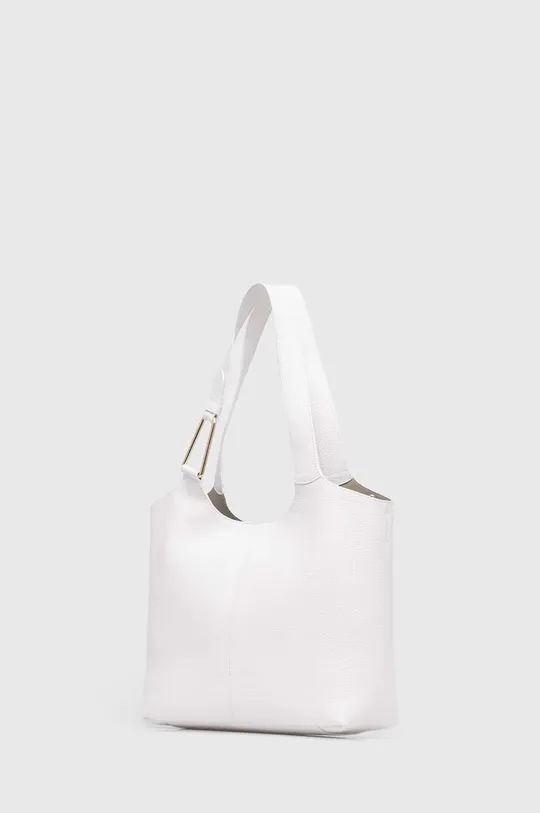 λευκό Δερμάτινη τσάντα Coccinelle