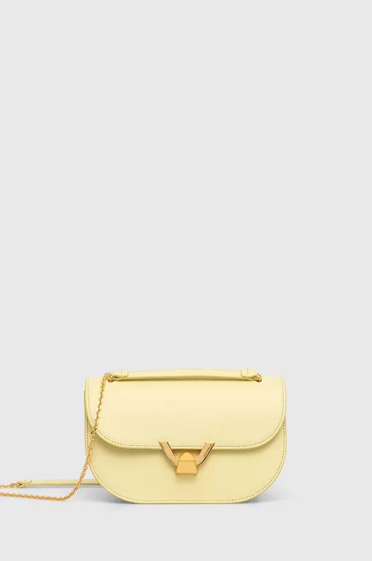 κίτρινο Δερμάτινη τσάντα Coccinelle Γυναικεία
