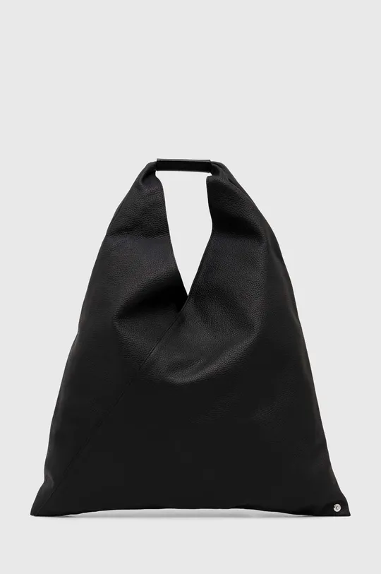 μαύρο Δερμάτινη τσάντα MM6 Maison Margiela Classic Japanese Handbag Γυναικεία