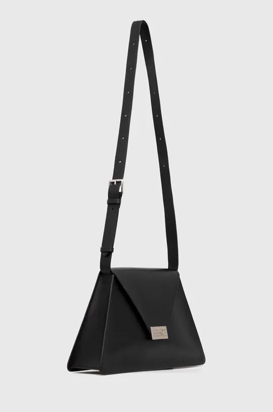 Δερμάτινη τσάντα MM6 Maison Margiela μαύρο
