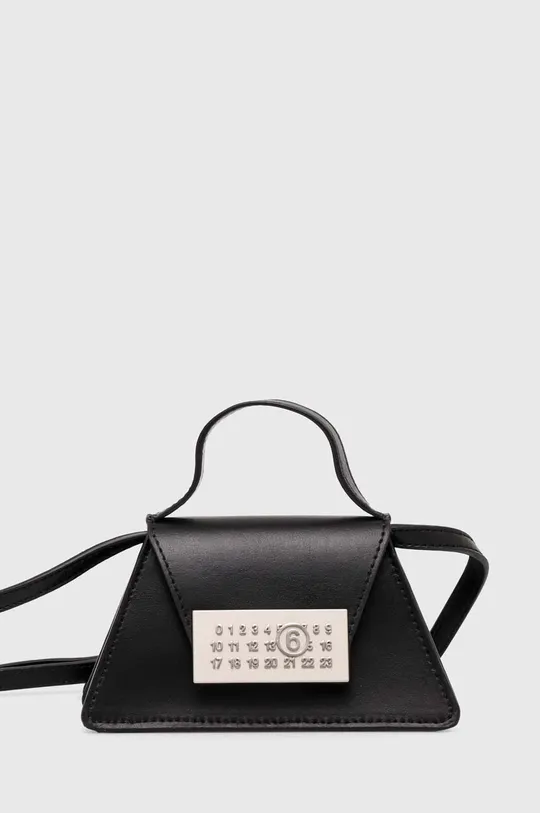 чорний Шкіряна сумочка MM6 Maison Margiela Жіночий