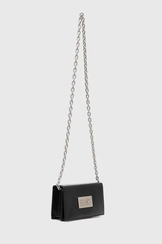 Δερμάτινη τσάντα MM6 Maison Margiela Numeric Chain μαύρο
