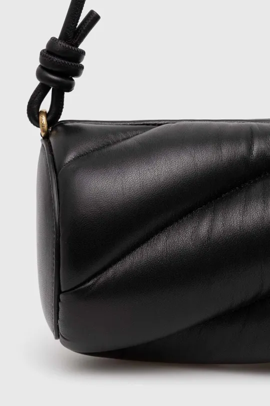Fiorucci torebka skórzana Black Leather Mella Bag Materiał zasadniczy: Skóra naturalna, Podszewka: Materiał tekstylny