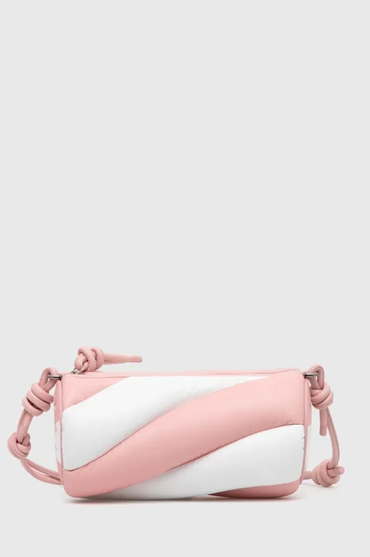 Fiorucci poseta de piele Bicolor Leather Mella Bag roz