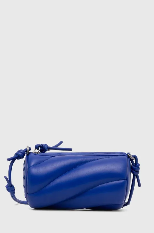 Кожена чанта Fiorucci Electric Blue Leather Mini Mella Bag син