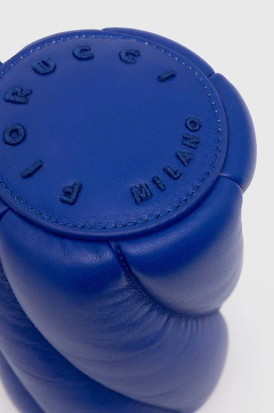 modrá Kožená kabelka Fiorucci Electric Blue Leather Mini Mella Bag