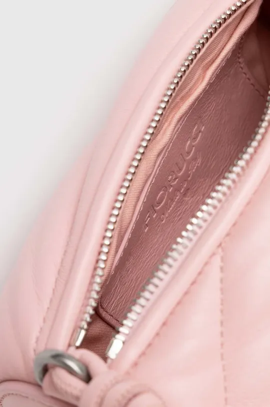 Kožna torba Fiorucci Baby Pink Leather Mini Mella Bag Ženski