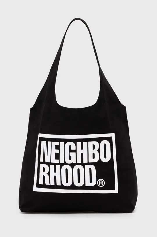 negru NEIGHBORHOOD geanta de bumbac ID Tote Bag-M De femei