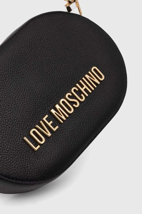 fekete Love Moschino bőr táska