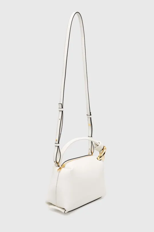 Fendi Pre-Owned twist lock two-way heart-print bag white