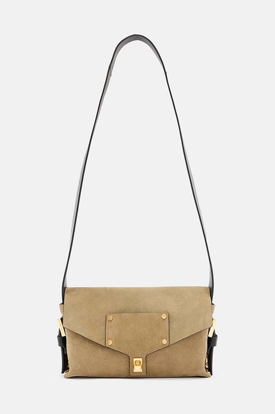 бежевый Замшевая сумочка AllSaints MIRO SATCHEL Женский