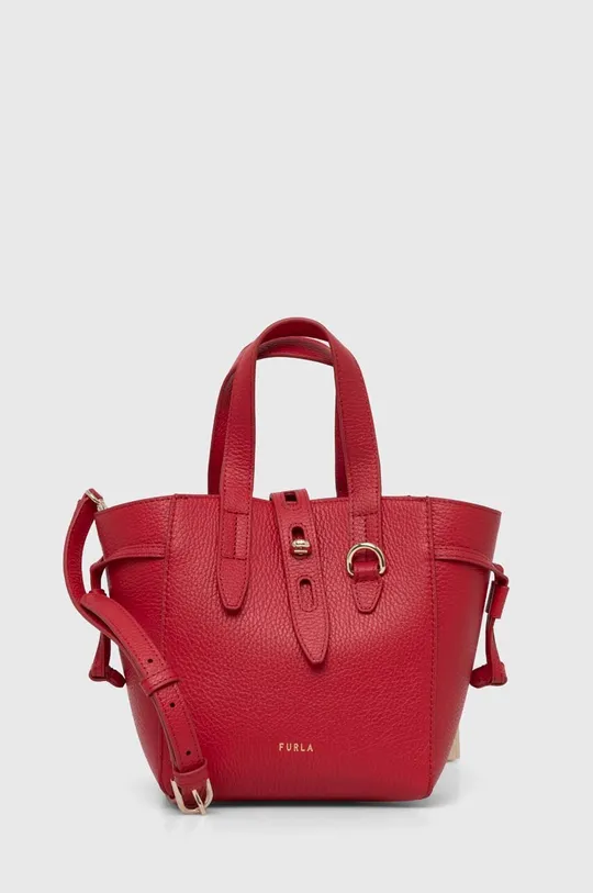 rdeča Usnjena torbica Furla Ženski
