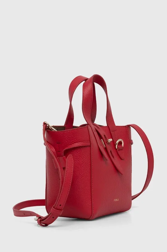 Кожаная сумочка Furla красный