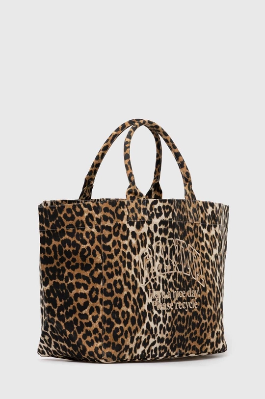 Хлопковая сумка Superdry Shopper XXL Print A5822 коричневый SS24