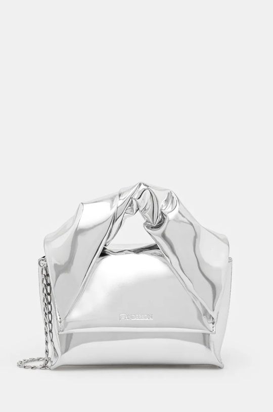 Kabelka JW Anderson Small Twister Bag jednofarebný strieborná HB0597.FA0284.910