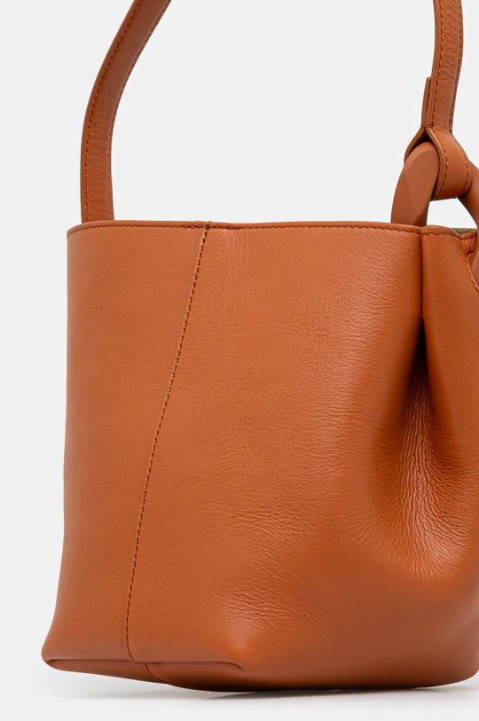 Аксесуари Шкіряна сумочка JW Anderson The Jwa Corner Small Bucket HB0614.LA0307.142 помаранчевий