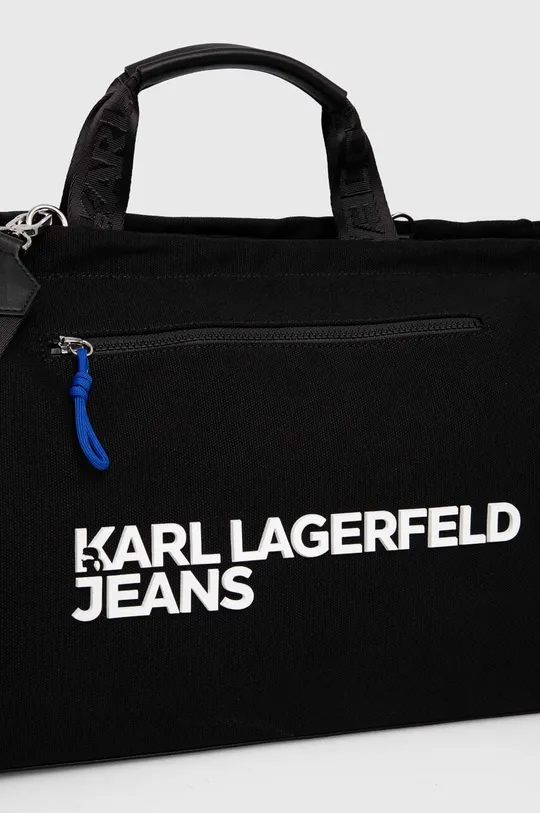 czarny Karl Lagerfeld Jeans torba bawełniana