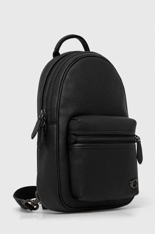 Kožený ruksak Coach čierna