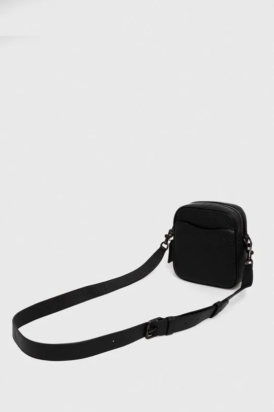 črna Usnjena torbica za okoli pasu Coach