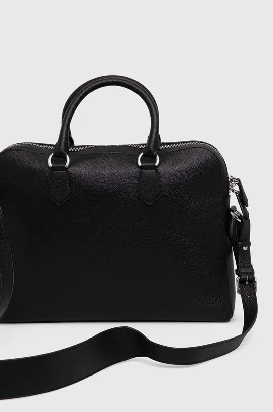 Kožna torba za laptop Polo Ralph Lauren Temeljni materijal: 100% Goveđa koža Podstava: 100% Pamuk