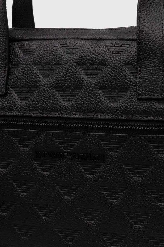fekete Emporio Armani bőr táska