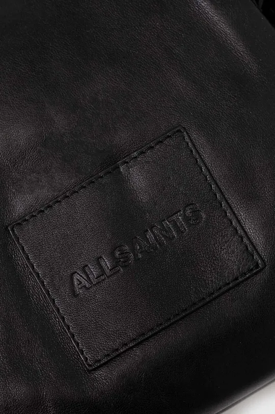 czarny AllSaints torba skórzana