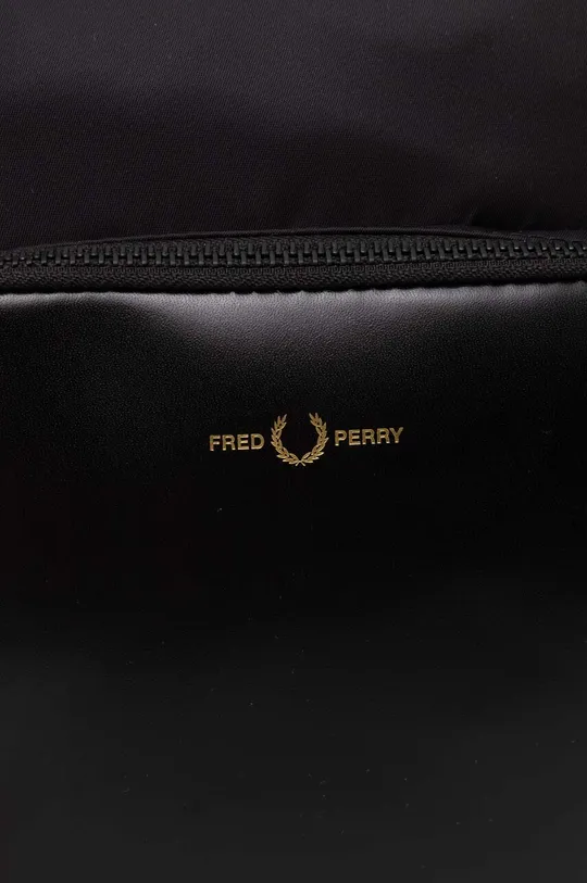 negru Fred Perry borseta Nylon Twill Leather Side Bag