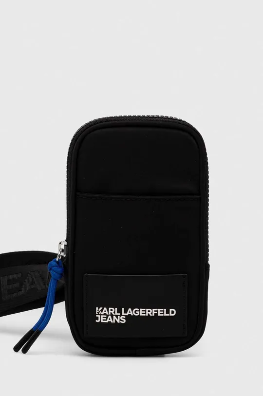 nero Karl Lagerfeld Jeans custodia per telefono Unisex
