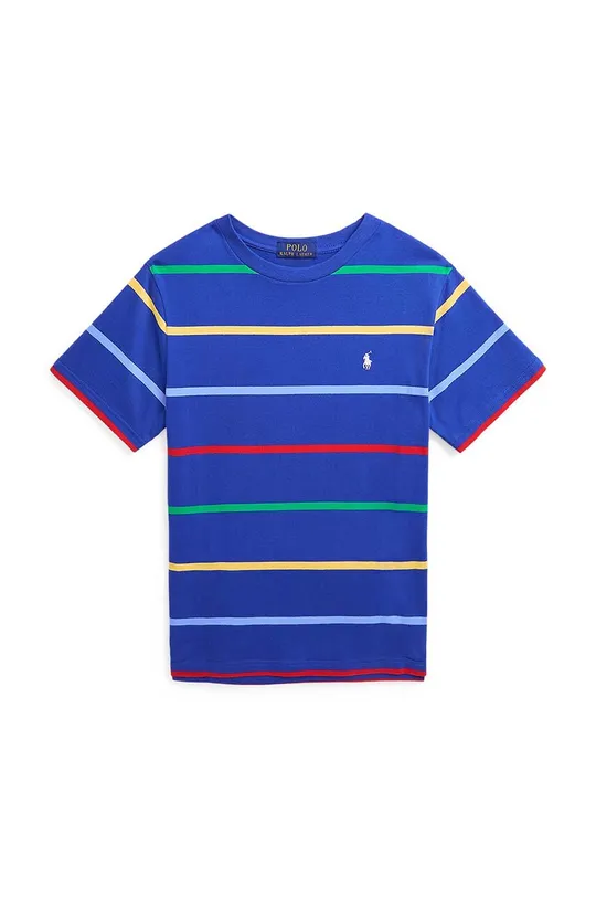 niebieski Polo Ralph Lauren t-shirt bawełniany dziecięcy Chłopięcy