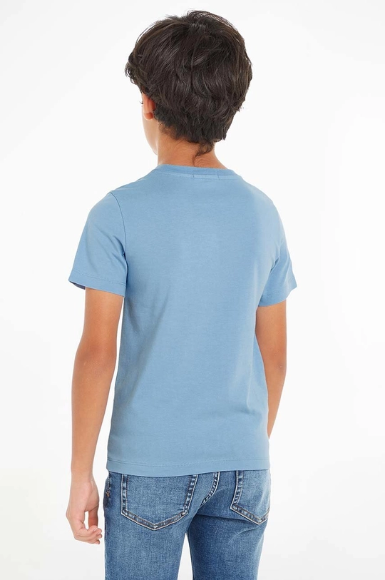 blu Calvin Klein Jeans t-shirt in cotone per bambini