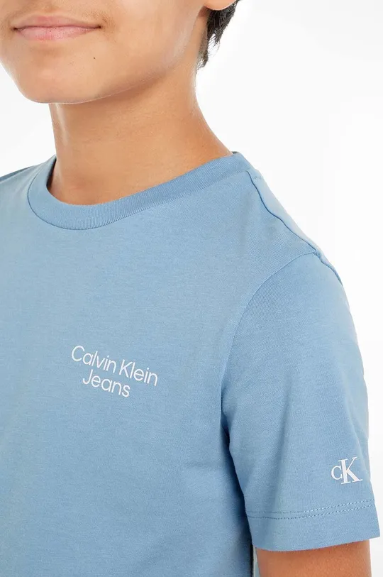 Calvin Klein Jeans t-shirt bawełniany dziecięcy Chłopięcy