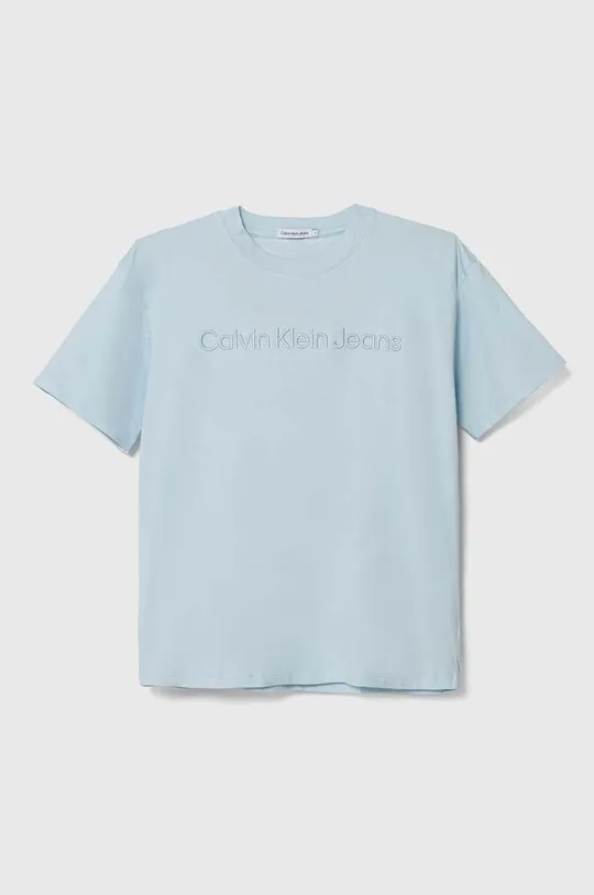 блакитний Дитяча футболка Calvin Klein Jeans Для хлопчиків