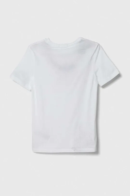 Детская хлопковая футболка Calvin Klein Jeans белый