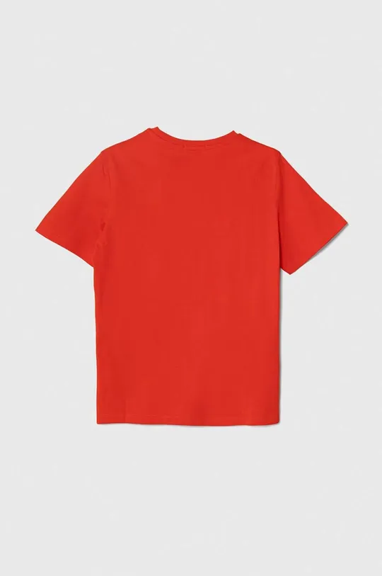 Dječja pamučna majica kratkih rukava Calvin Klein Jeans crvena