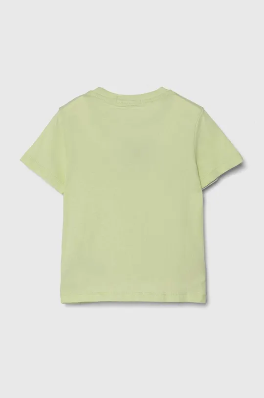 Παιδικό βαμβακερό μπλουζάκι Calvin Klein Jeans πράσινο